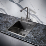 Мойка для кухни MILACIO Denia 41 Steel MC.77469 сталь воронёная