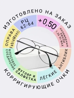 Очки для зрения +0.50 РЦ62-64