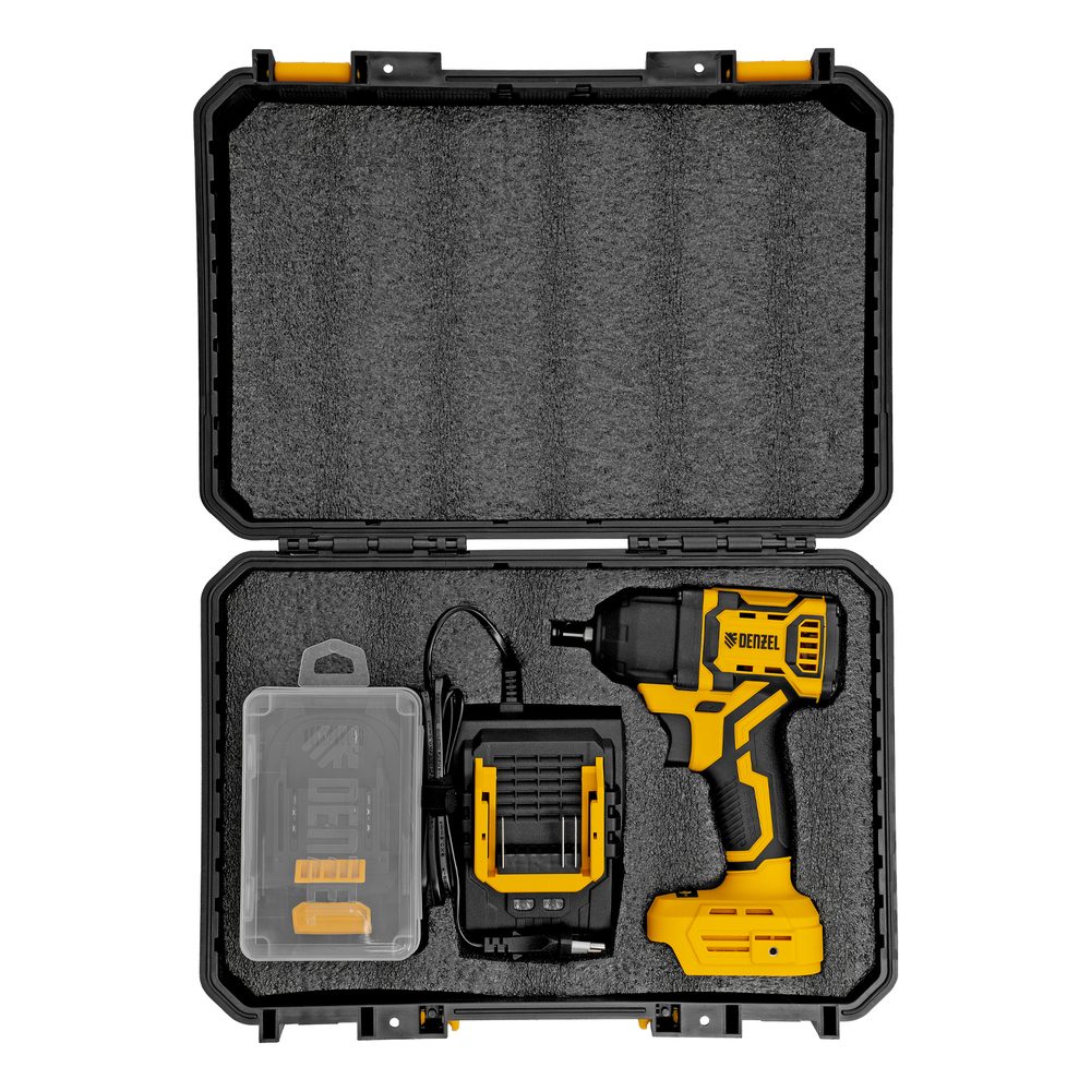 Гайковерт ударный аккумуляторный бесщет. CIWH-BL-20-500, Li-Ion, 20 В// Denzel