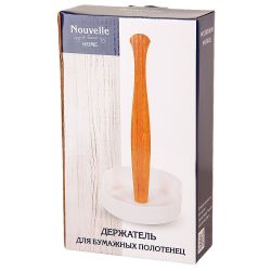 Держатель для бумажных полотенец "Naturel" 13*13*25,5см. (подарочная упаковка)