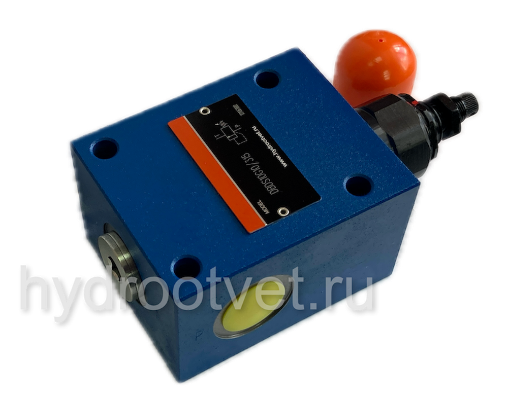 DBDH10G1X/100 - Предохранительный клапан прямого управления Ду10, давление регулировки до 100 бар, тип монтажа - резьбовой, элемент регулировки H = рукоятка