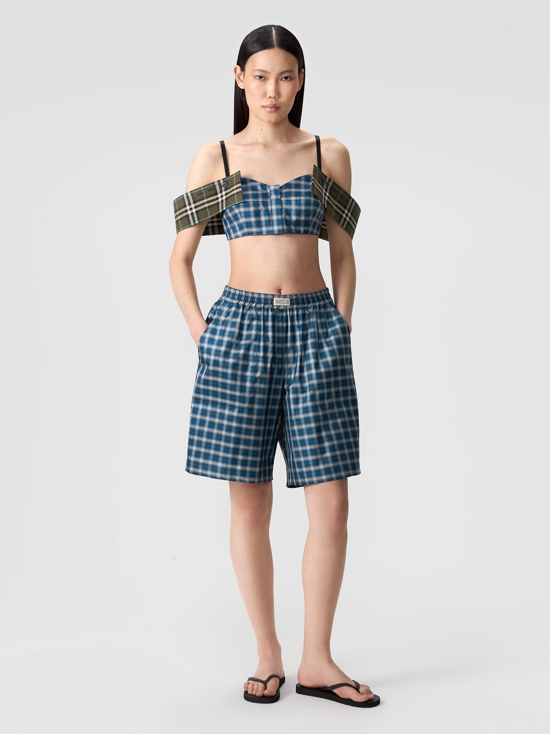 Кроп-топ с двойными лямками OLA OLA