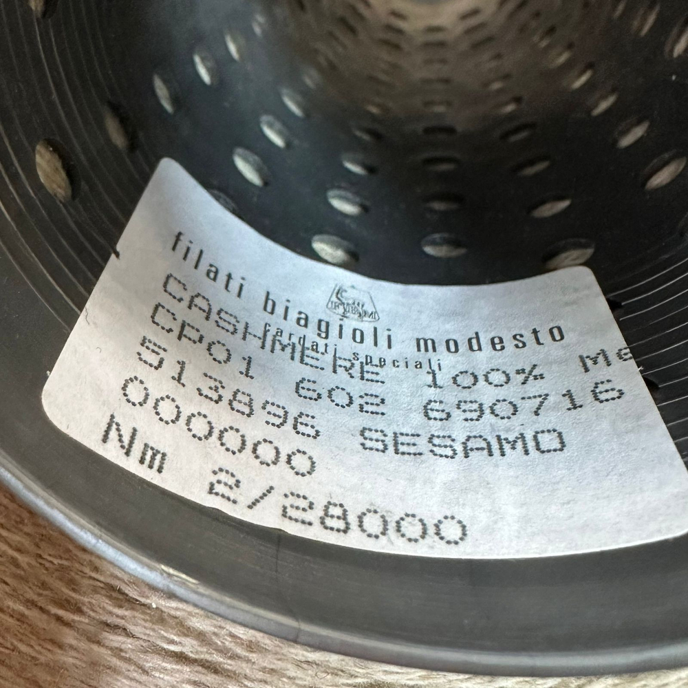 CASHMERE - Biagioli Modesto; 100% кашемир; 1400м/100гр, (2/28000); col. 513896 SESAMO, цвет: бежевый меланж