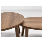 Комплект столов, 2 шт - IKEA STOCKHOLM/ИКЕА СТОКГОЛЬМ, шпон грецкого ореха, 72х47х36 см