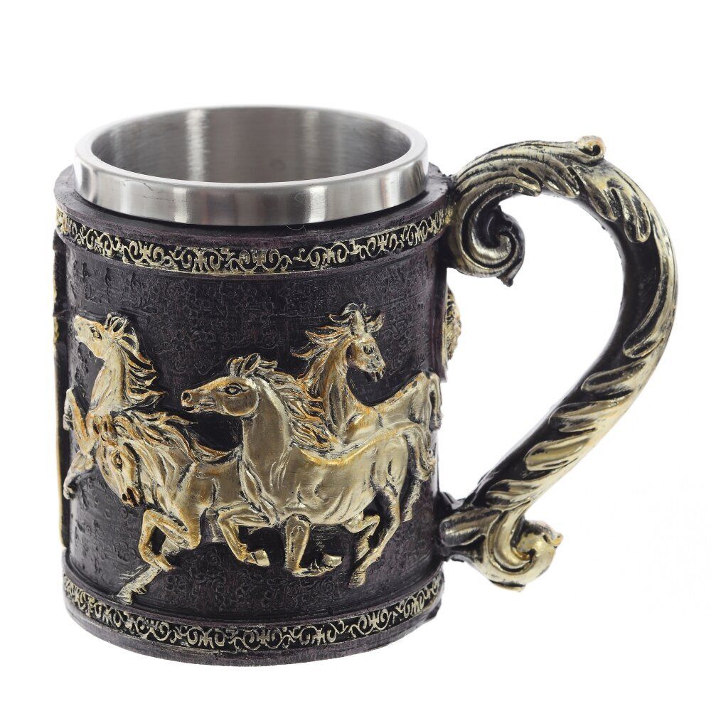 GAEM Кружка "Тройка лошадей", 430 мл, L15 W10 H12 см