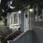 Уличный настенный светильник 1x25Вт, E27, металл/пластик, хром