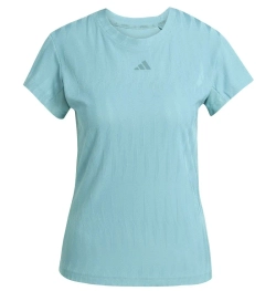 Женская теннисная футболка Adidas Climacool+ - powder teal