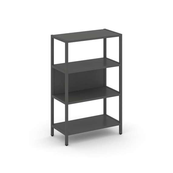 Shelf System Односекционный стеллаж трехярусный SN.STM-311 Антрацит/Металл Антрацит 810*400*1246