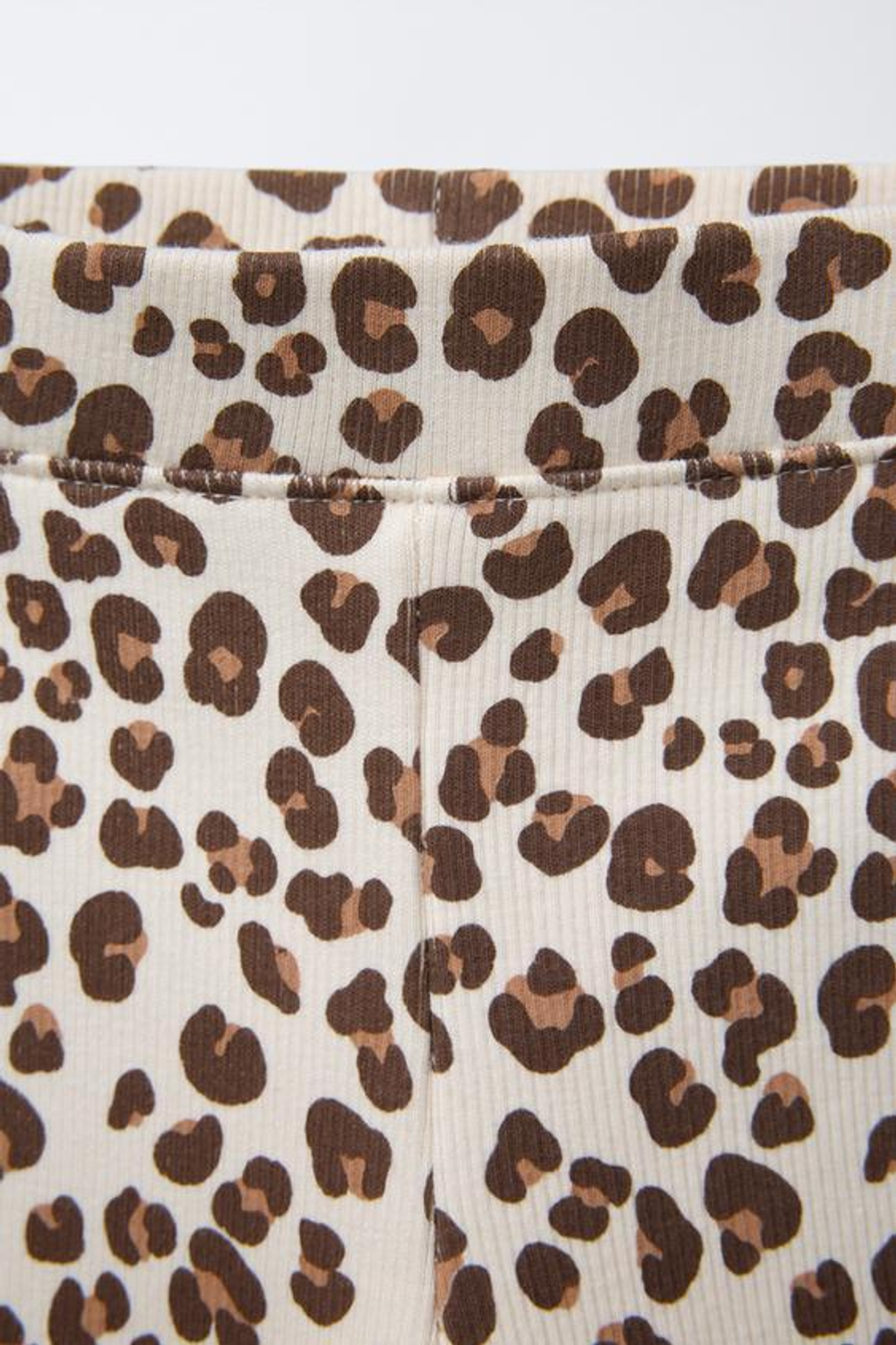 ZARA ЛЕГИНСЫ ИЗ ТКАНИ В РУБЧИК С ПРИНТОМ, РЫЖЕВАТО-КОРИЧНЕВЫЙ