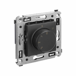 Механизм управления вентиляторами в стену, "Avanti", "Черный матовый"