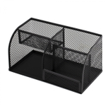 Подставка-органайзер д/канцтоваров, Alingar, металлическая, 20,7 см * 10,5 см*10,6 см, 4 отделения, черный