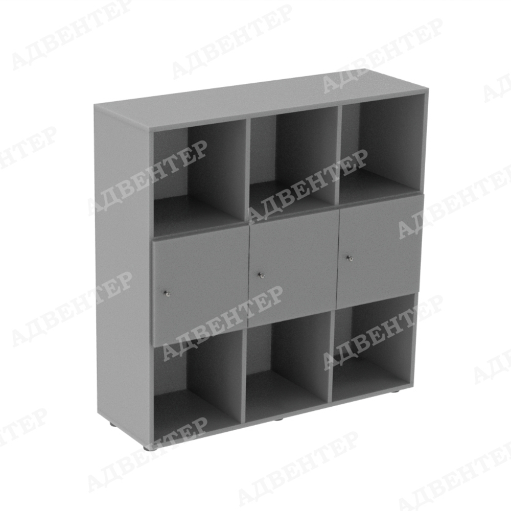 Стеллаж вертикальный 9 с дверцами