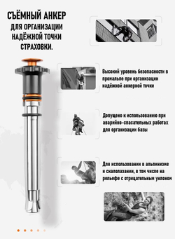 Съёмный анкер Camnal F8159 12/80 мм в комплекте