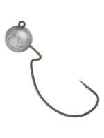 Джиг-головка для рыбалки BKK на офсетном крючке Silent Chaser - 1X - EWG Round Head, размер крючка 2/0, вес 8,75г, 4 шт.