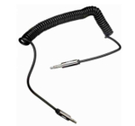 Кабель AUX JD-64 витой металл (черный) 1м