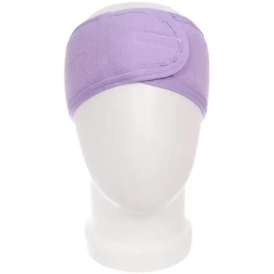 Повязка на голову косметическая «KRASOTA V TEBE», цвет сиреневый, 8.5*62 см (ZIP пакет)