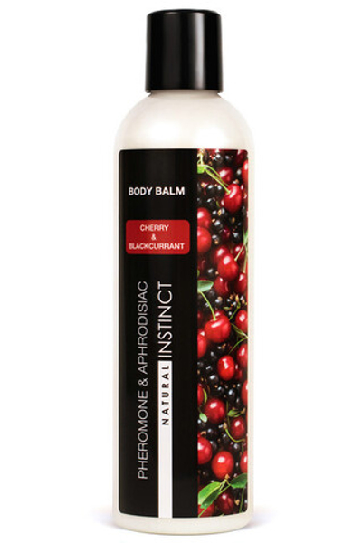 Бальзам для тела с феромонами и афродизиаками Natural Instinct с ароматом вишни и черной смородины 250 мл (Цвет: прозрачный)