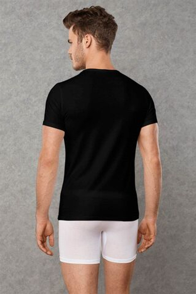 Набор из 2 мужских футболок Doreanse Cotton Stretch (Размер: M) (Цвет: черный)