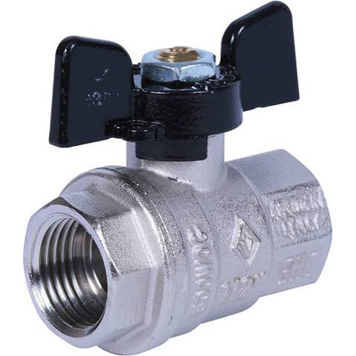 Кран шаровой Bugatti Oregon 1/2" внутренняя-внутренняя (бабочка)