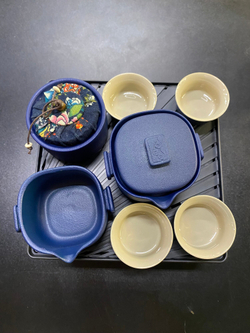 Набор для чайной церемонии "Синий", керамика, 9 элементов, 4 персоны