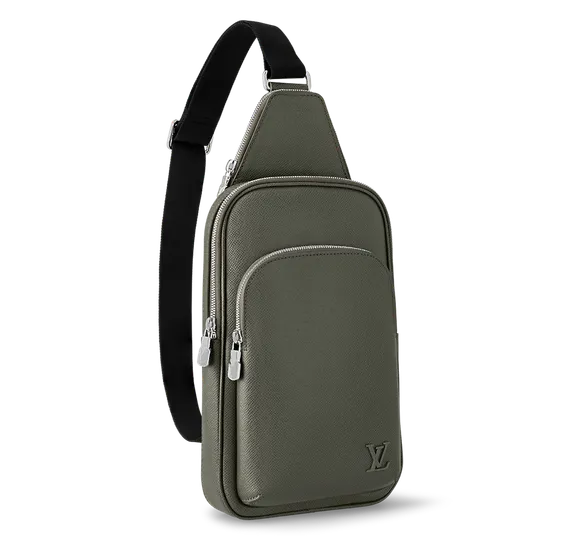 Сумка-слинг Louis Vuitton Avenue NM кожа Taiga Green