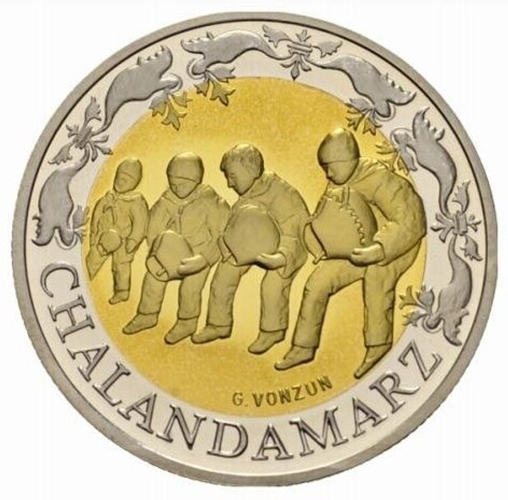 ШВЕЙЦАРИЯ, 2003, 5 ФРАНКОВ [ПРОБНАЯ МОНЕТА (ESSAI)] [БИМЕТАЛЛ]