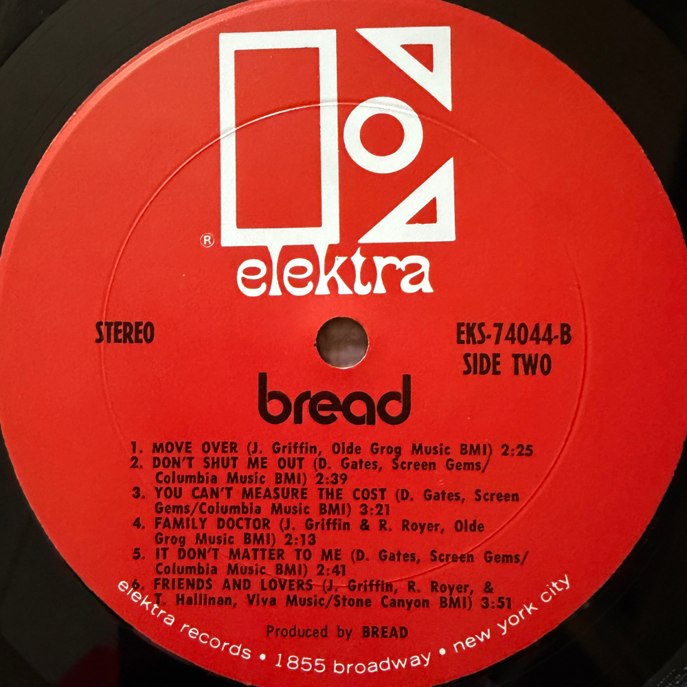 Bread ‎– Bread (США 1969г.) Т