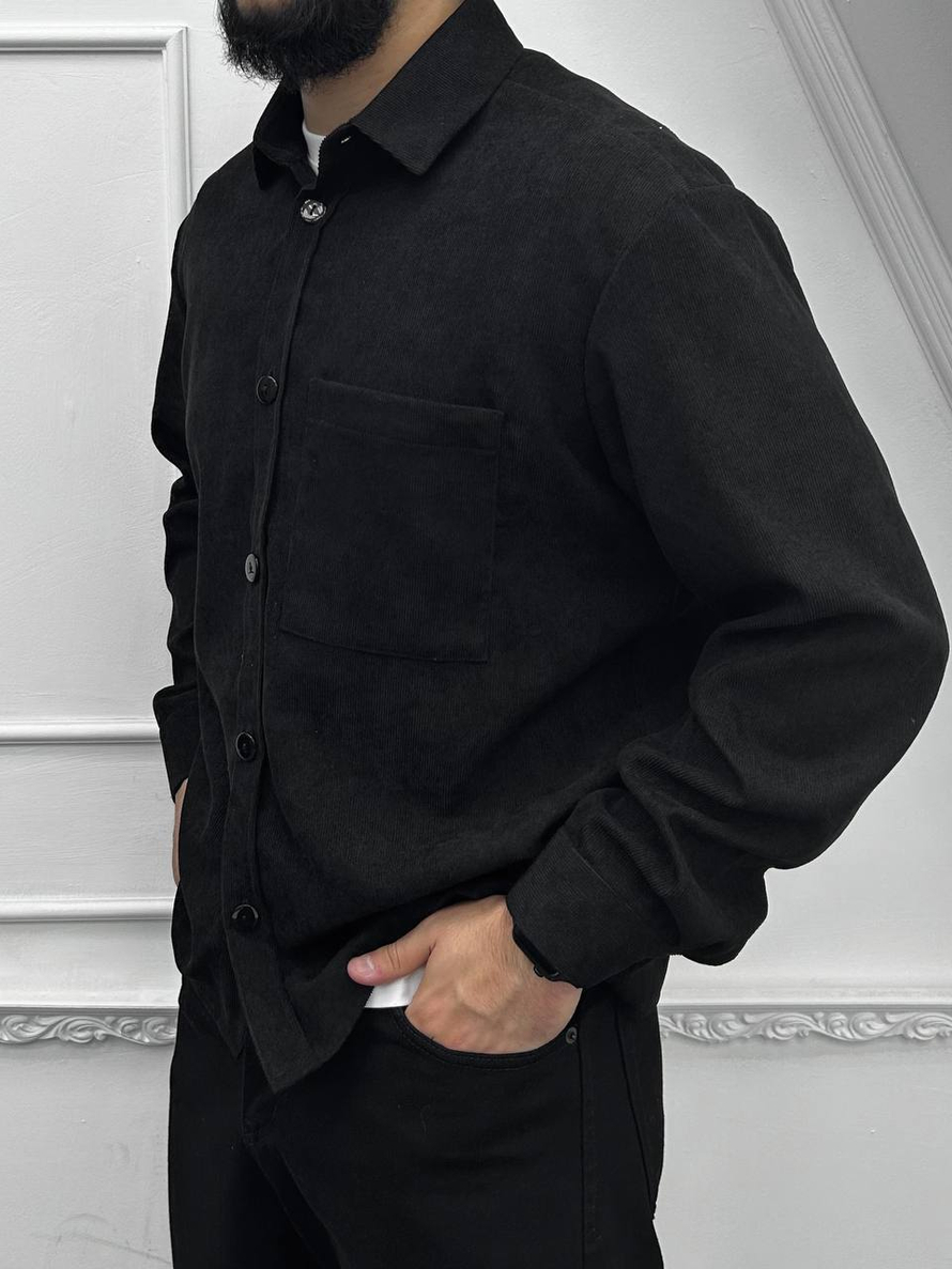 Рубашка BGLS вельвет (чёрн.)