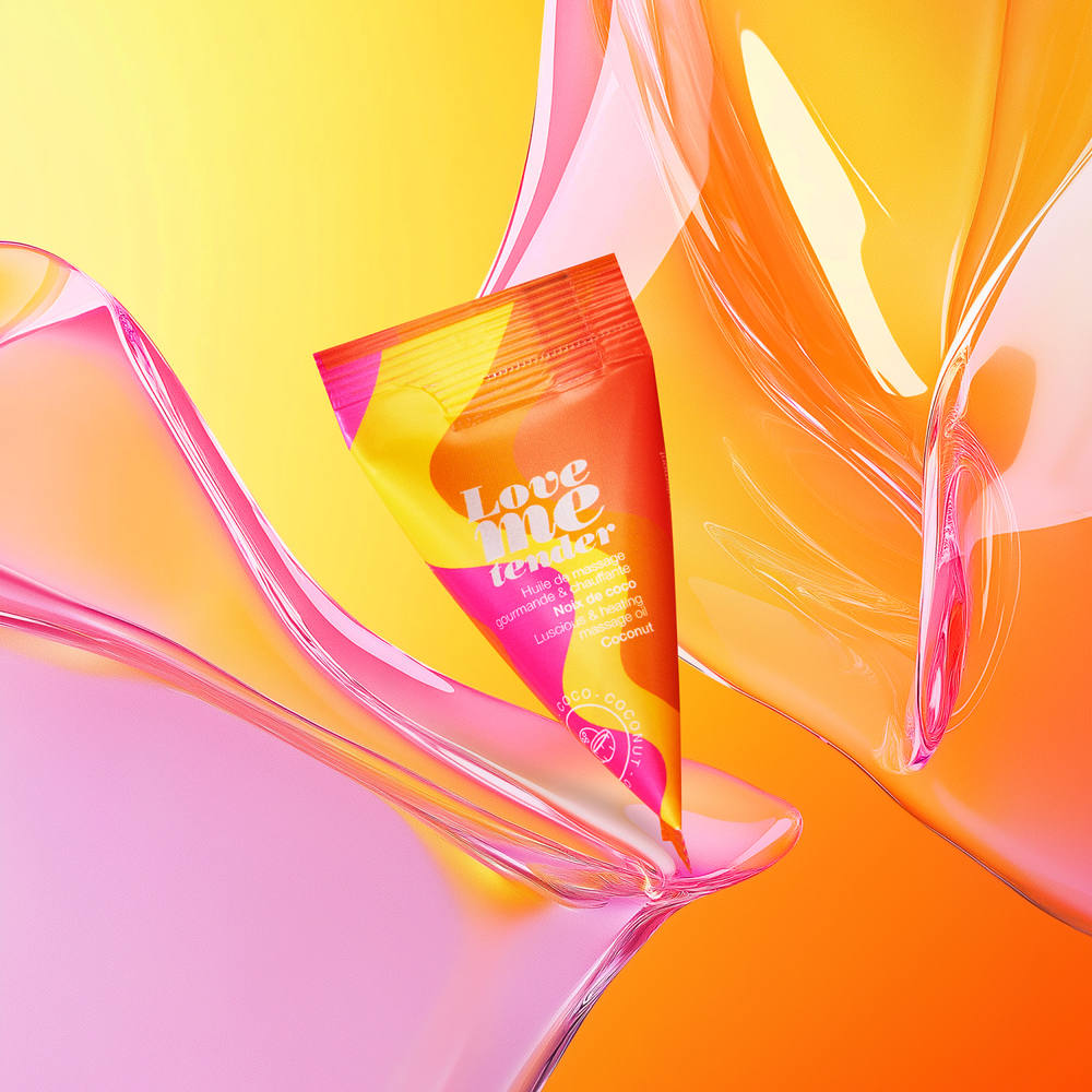 Съедобное массажное масло с разогревающим эффектом Love to Love LOVE ME TENDER Кокос 10мл