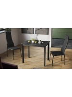 Стол кухонный Черный муар мрамор 90(130)х65х75