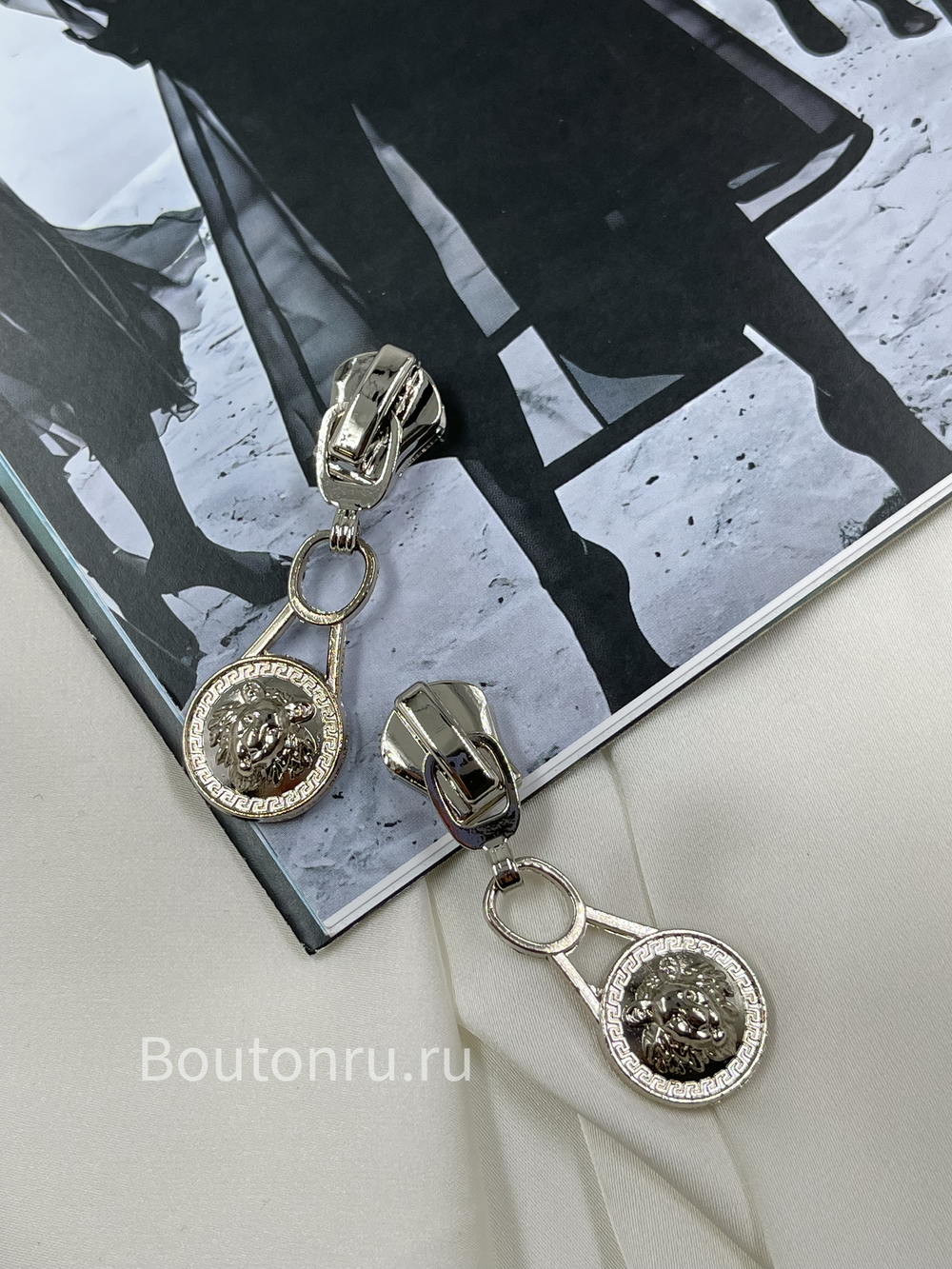 Собачка / бегунок для молнии Верс. серебристый