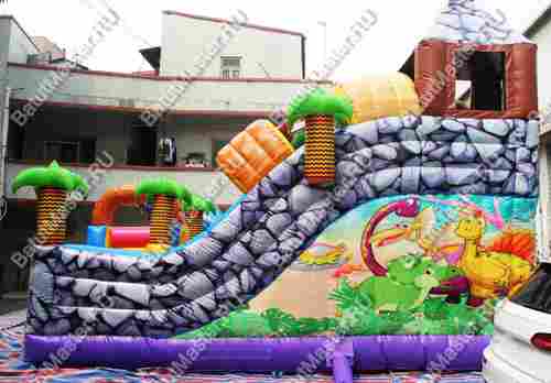 Надувной батут "В гостях у динозавра" 7*7*6м
