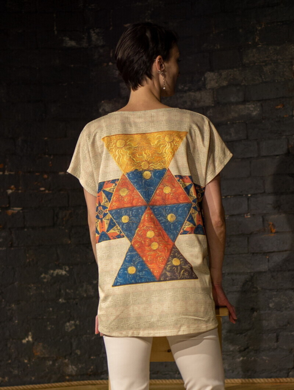 Футболка "Каббала", по мотивам иллюстраций из каббалистического трактата Жана Тено, 16 век.