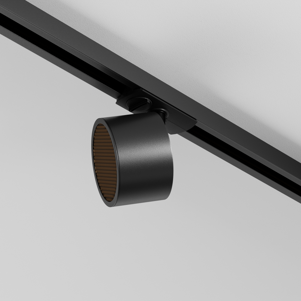Трековый однофазный светильник Maytoni Unity Glare TR225-1-GX53-B