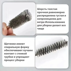 Щетка скважины нержавеющей стали с шестигранной ручкой для дрели и шуруповёрта 12 шт - для удаления ржавчины и полировки поверхностей / снятия заусенцев