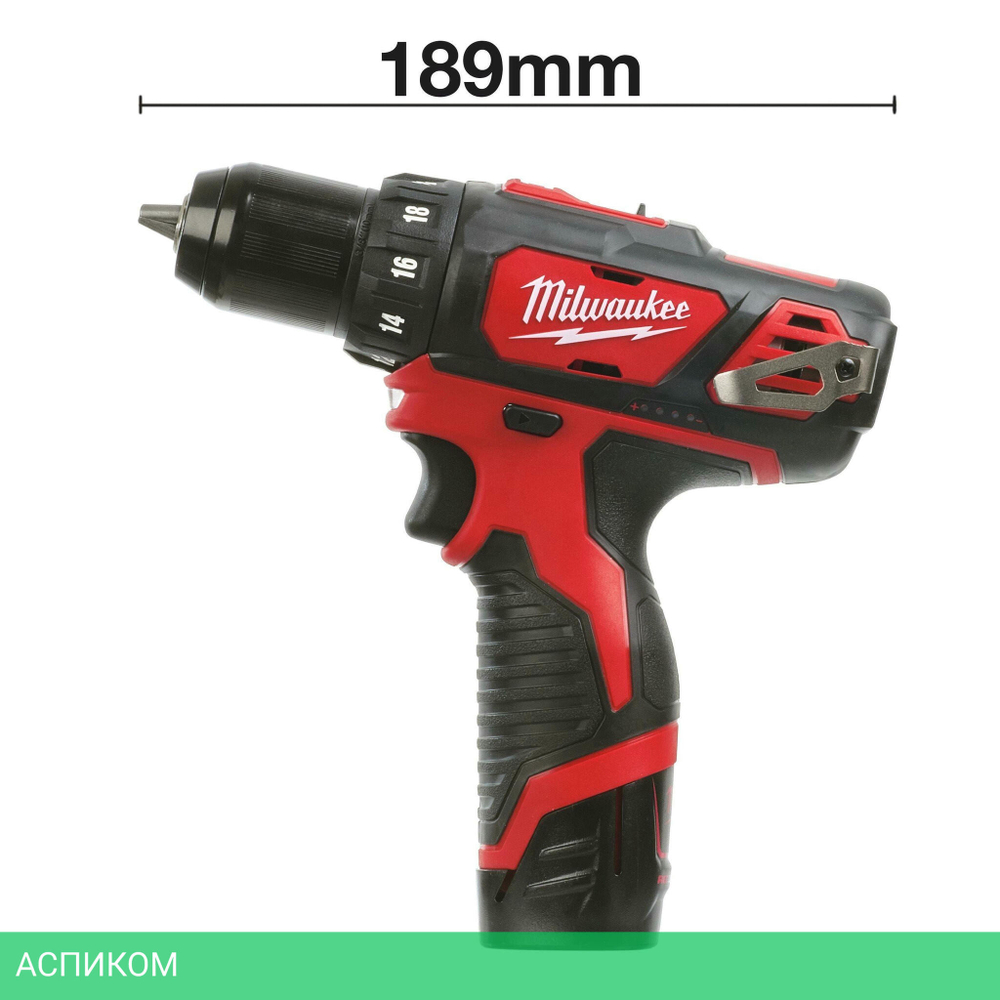 Дрель-шуруповерт Milwaukee M12BDD-202C (4933441915)