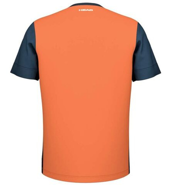Футболка для мальчика теннисная Head Boys Slice - campfire orange