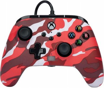 Геймпад проводной PowerA "Camouflage Red" (Камуфляж красный) Enhanced Wired Controller for Xbox Series X/S (1518910-01) (Xbox One/Series X/S/PC)
