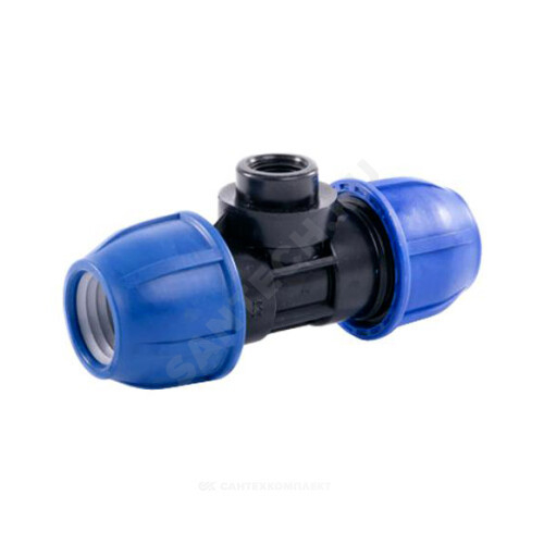 Тройник с внутренней резьбой для п/э 32х3/4"х32;