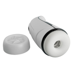 Вибромастурбатор Marissa с функцией нагрева и подвижным язычком (Цвет: белый)