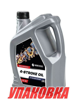 Масло 4-тактное полусинтетическое 10W40 Marine Rocket 4 л (упаковка 24 шт.)