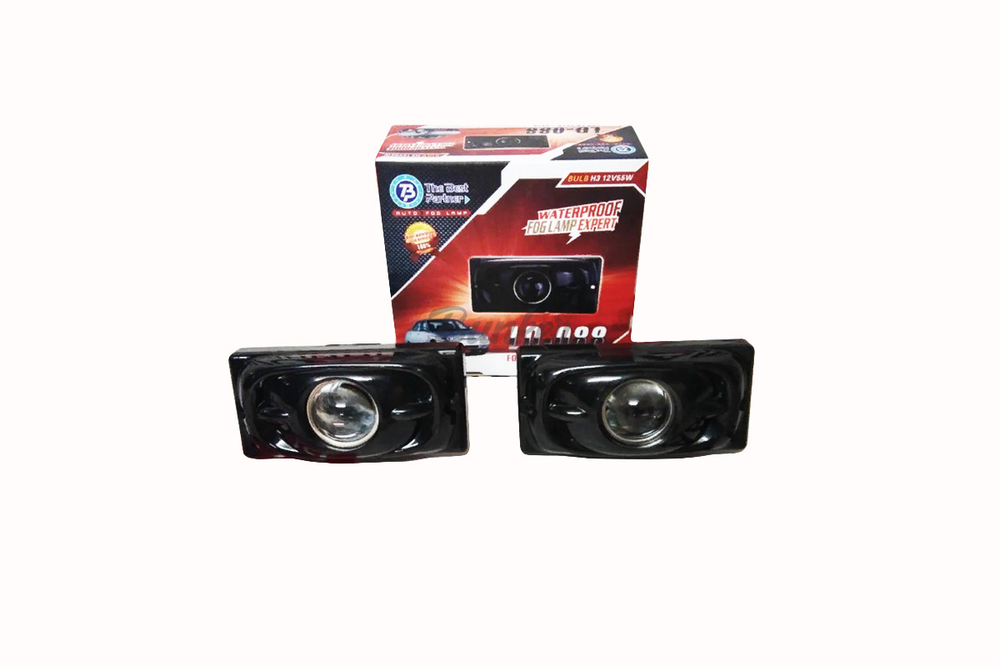 Противотуманные фары 2110-2115 Черные линза, (компл)