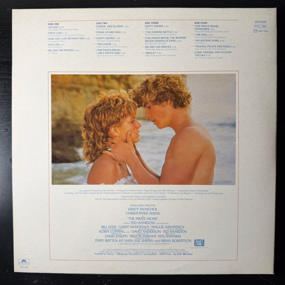 Сборник The Pirate Movie - The Original Soundtrack From The Motion Picture 2LP (Франция 1982г.)