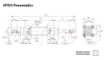 DSBC-100-400-T-PPV-A-N3 Пневмоцилиндр с двусторонним штоком