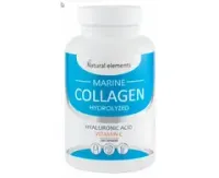 Морской коллаген с гиалуроновой кислотой и витамином С (капсулы),120 капс по 490 мг, Алфит плюс