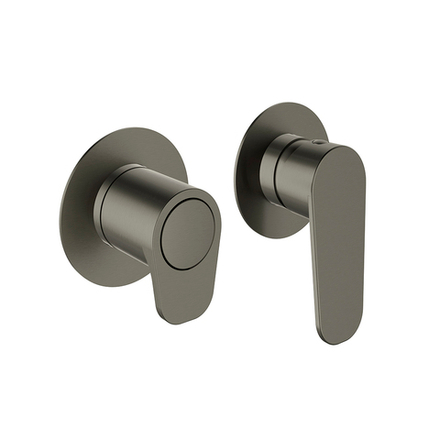 Встраиваемый смеситель для душа на 2 выхода ALEXIA 361512HSGR графит