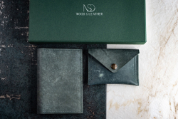 Комплект кожаная обложка на паспорт + картхолдер NSD "Stego"(Натуральная кожа)