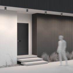 Уличный потолочный светодиодный светильник Maytoni Bar O306CL-L12GF