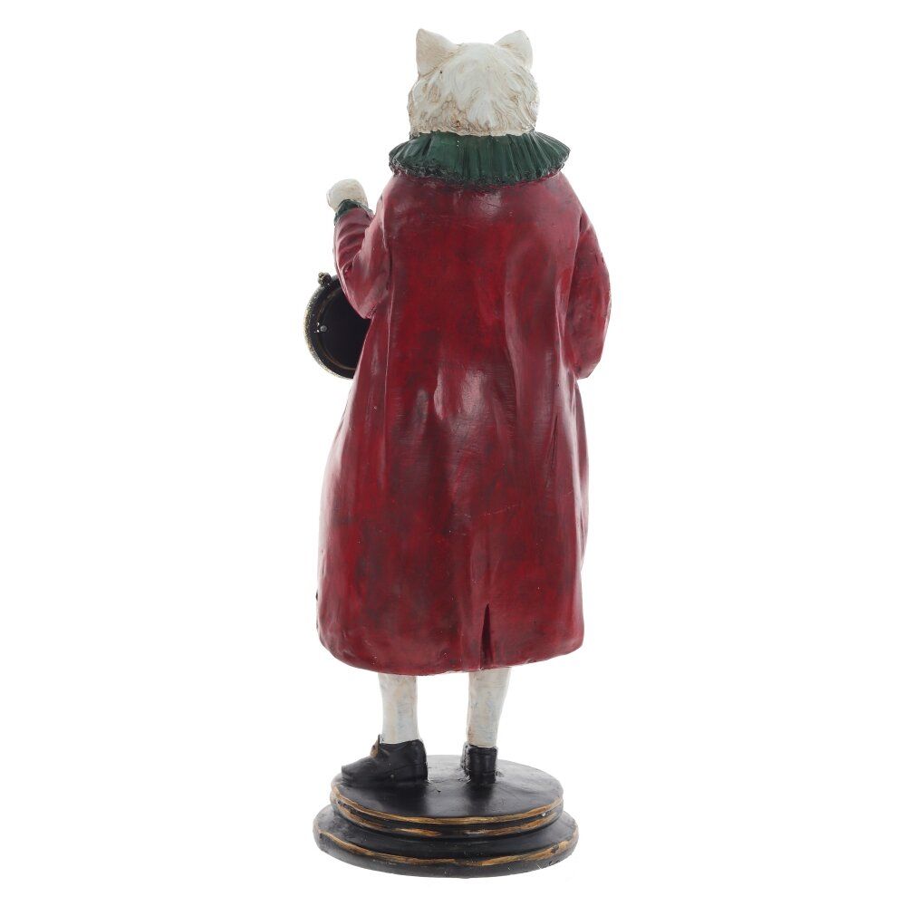 GAEM Фигурка декоративная "Кот" с часами, L14 W13 H41 см