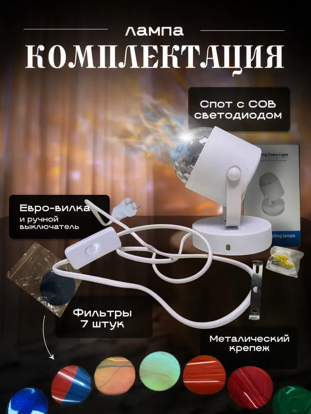 Светильник настенный с проекцией